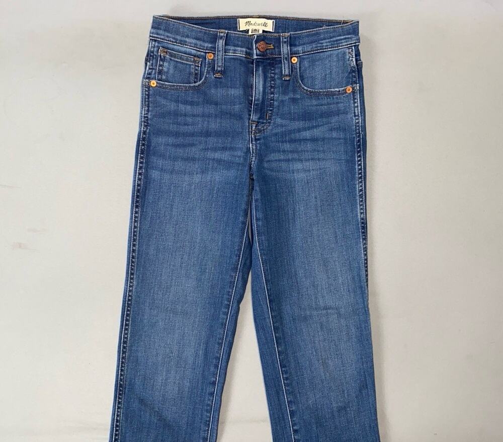 Madewell Mid-Rise Stovepipe Women's Lightweight Stretch Denim Jeans. 27, GUC!